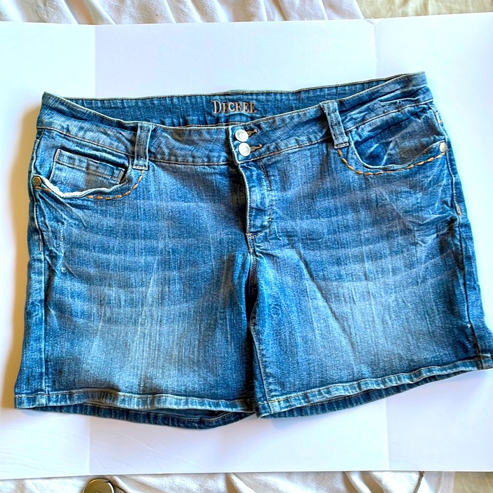 Decree Shorts, Denim, Blue Jean, Womens, Size 17